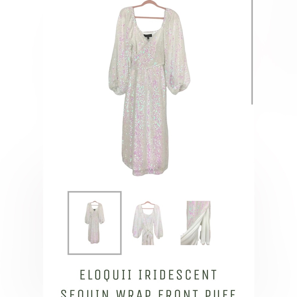Eliquii iridescent dress size 18 brand new.
